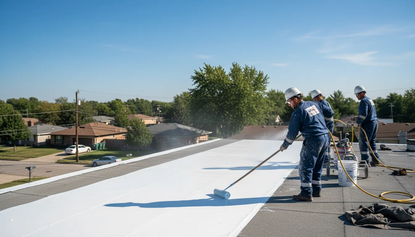 Commercial roof coating in Urbana, IL near me